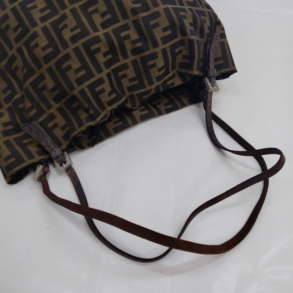 Fendi shoulder tote Zucca FF monogram canvas brown large bag - Picture 6 of 11